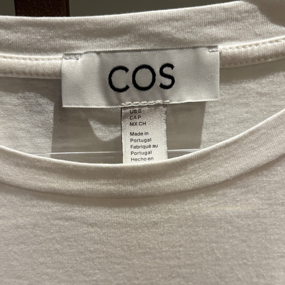 COS White Long Sleeve Tee - Picture 2 of 4